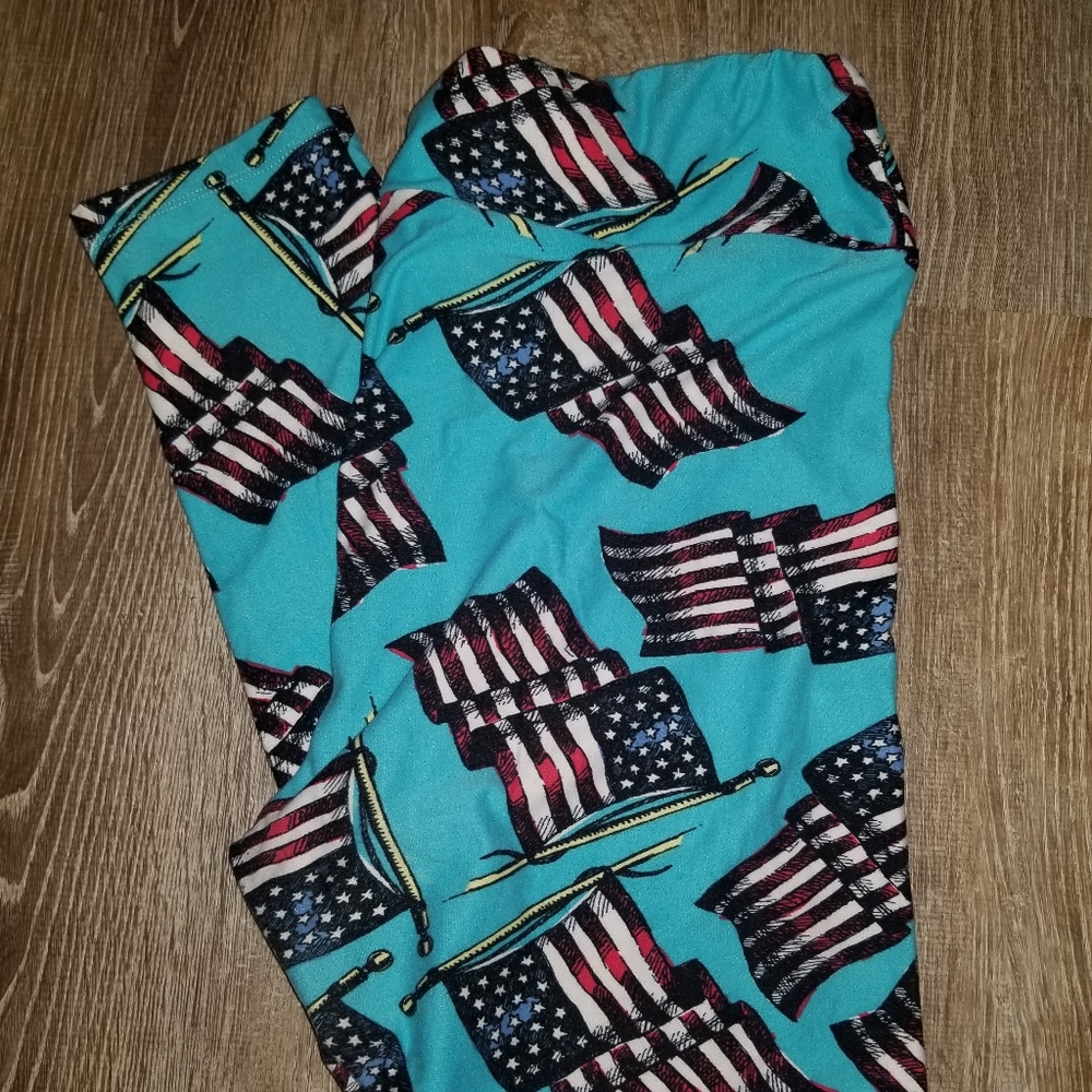 Lularoe Leggings American Flag Fourth of July TC